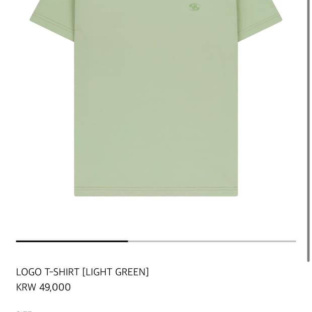 산산기어 LOGO T-SHIRT [LIGHT GREEN] 1사이즈