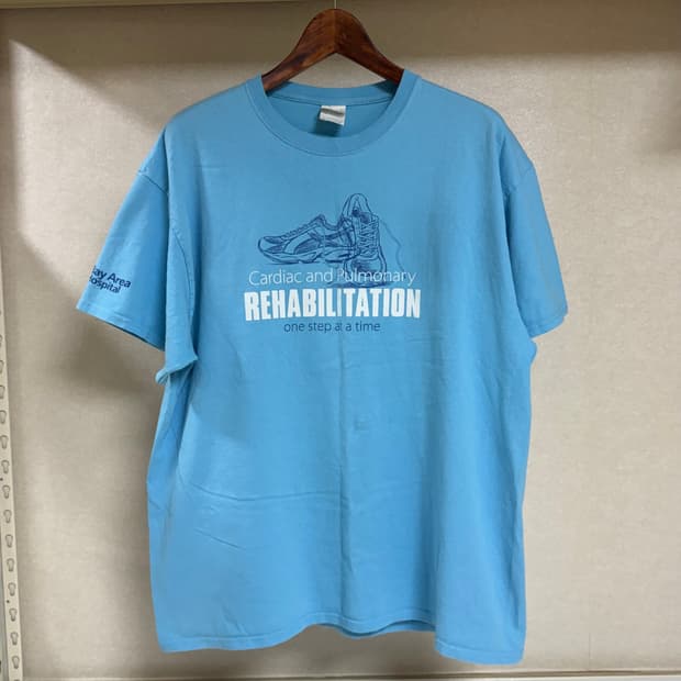 빈티지 하늘색 반팔 티셔츠 XL