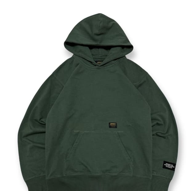 칼하트 WIP 다크그린 후드티