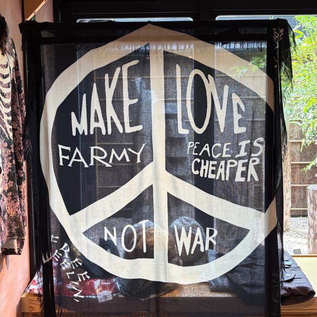 [품절제품/미개봉새상품] kapital 캐피탈 피스 스톨 스카프