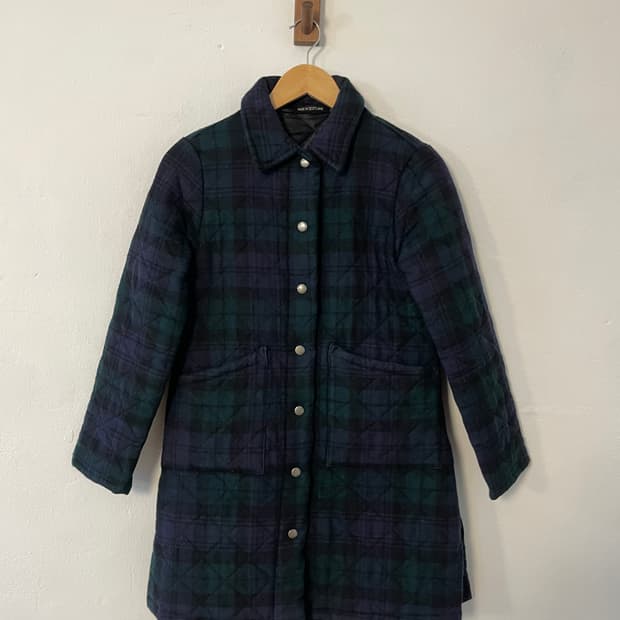 매킨토시 퀼팅 코트 