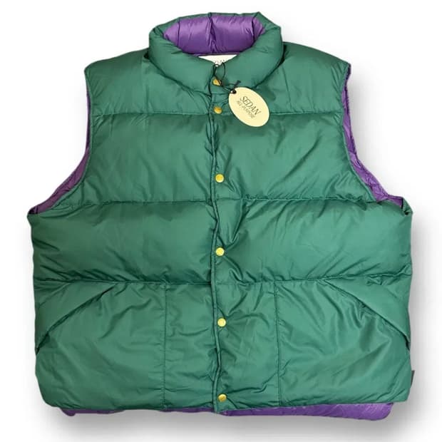 24FW 세단올퍼포즈 패딩베스트 그린 L사이즈 새제품 판매