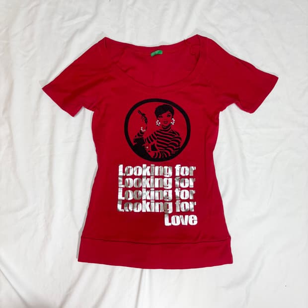 Y2k 갸루 그래픽 롱 티셔츠 딱붙티