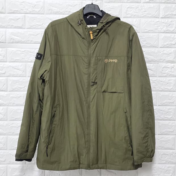 택포_ 21s 지프 남성 후드 바람막이 XL 카키