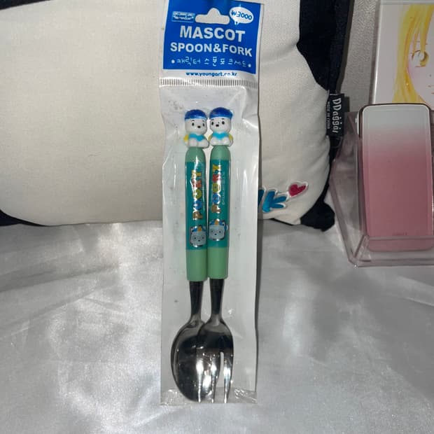 고전 푸키 피규어 스푼 포크 세트