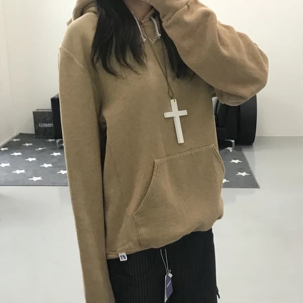 00's 빈티지 러셀 베이지 후드