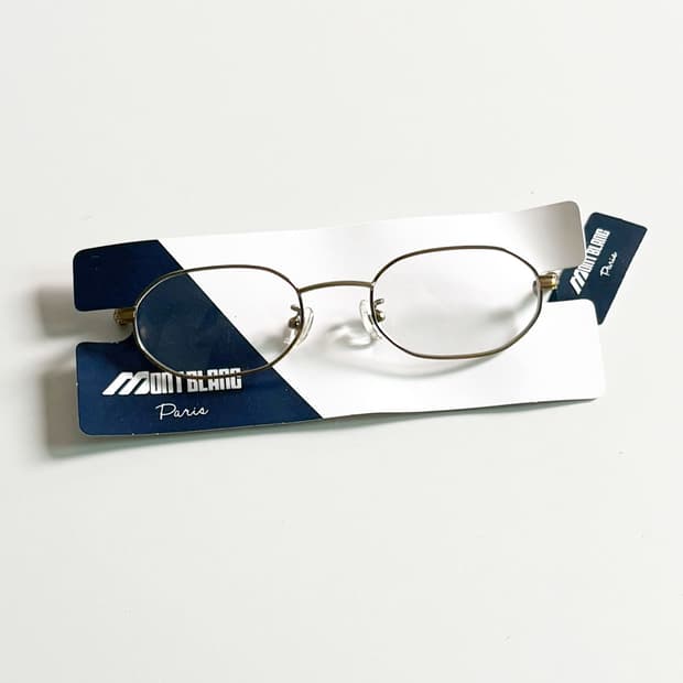 MONT BLANC PARIS 골드 슬림 오벌 메탈 빈티지 안경