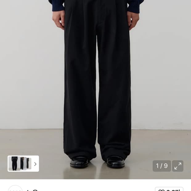 노운 와이드 치노팬츠