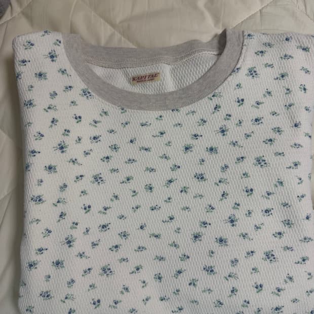 캐피탈 플라워 와플 티셔츠