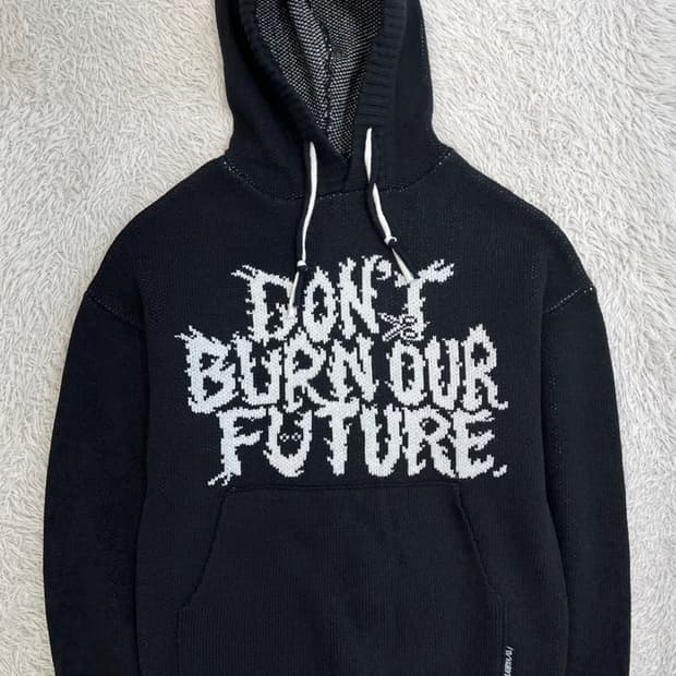 아조바이아조 니트 후드 티셔츠/#2709