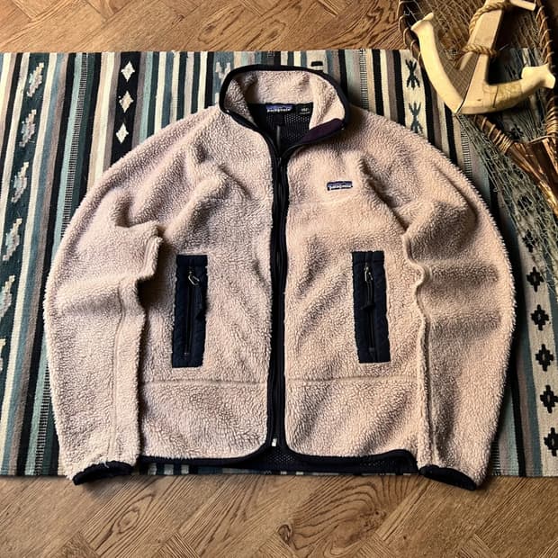[S]파타고니아 Made in USA 화이트 플리스 자켓
