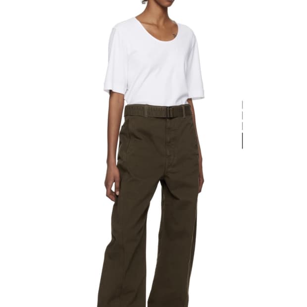 (M) 르메르 벨티드 팬츠 브라운