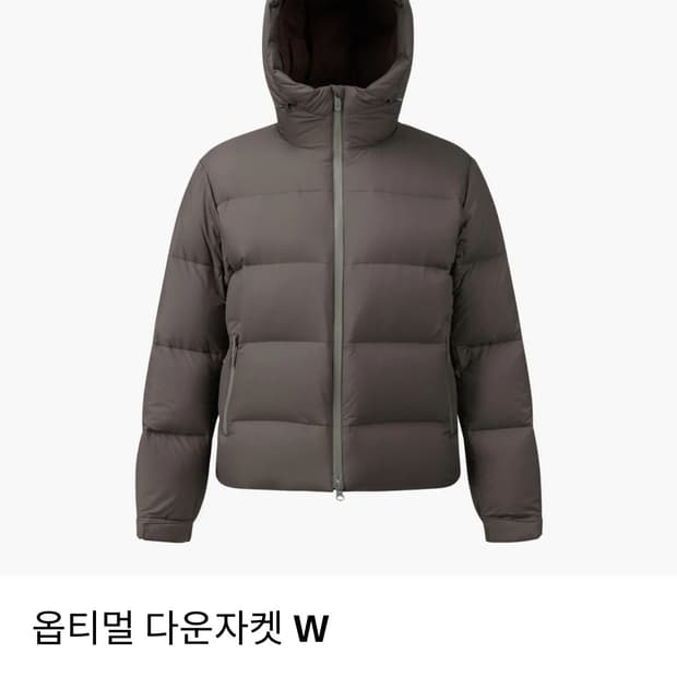 살로몬 옵티멀 다운자켓 차콜