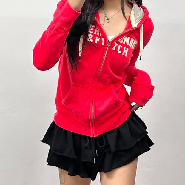 아베크롬비 y2k 여리핏 대대장 작사 후드집업 희귀져지(M)
