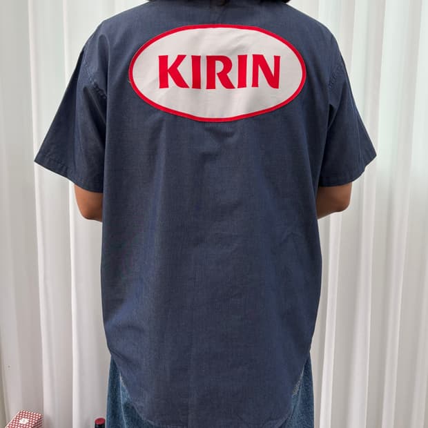 [L]기린 KIRIN 팩토리 워크 셔츠