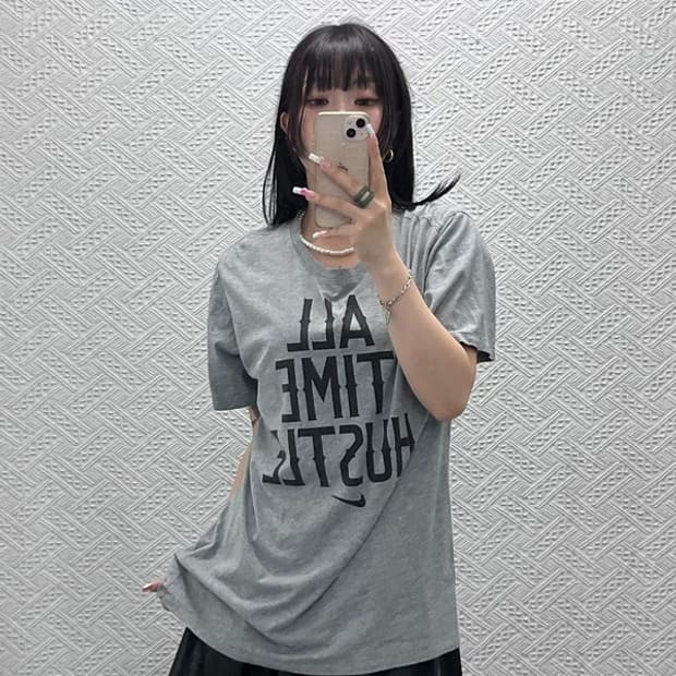 나이키 NSW 빈티지 캐주얼 올 타임 허슬 반팔티 XL C13548