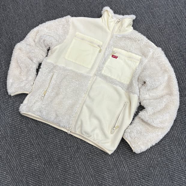 리바이스 양털 후리스집업M