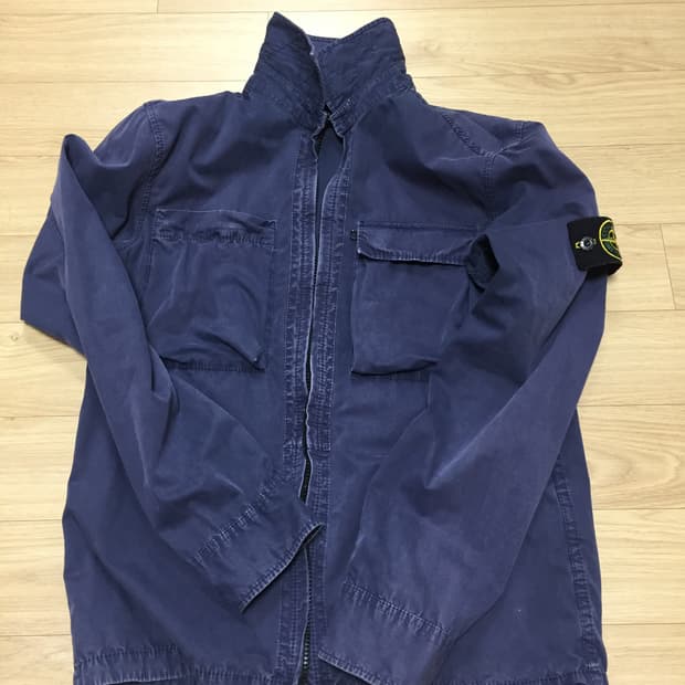 스톤아일랜드 가먼트다이드 오버셔츠 자켓