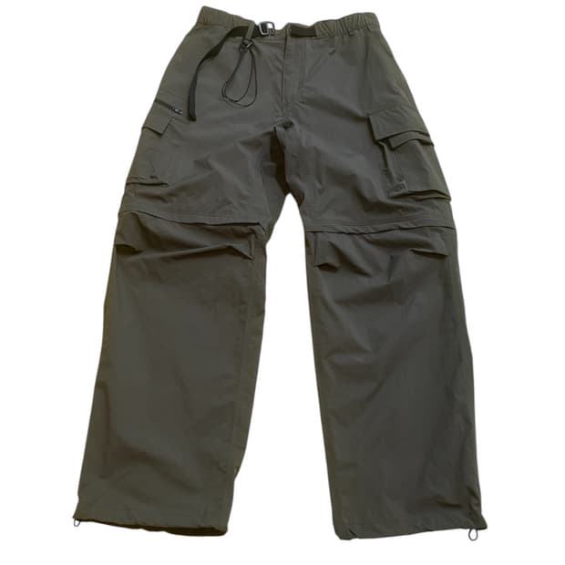 무탠다드 와이드 벨티드 디태처블 카고 팬츠