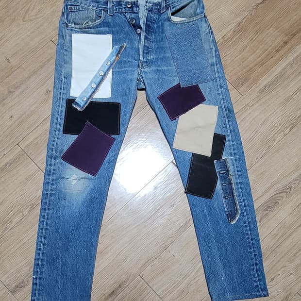 리바이스 levis 501 remake 리메이크 연청  31-32사이즈