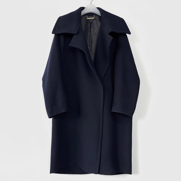 시스템 오버핏 울 캐시미어 코트 (DN)