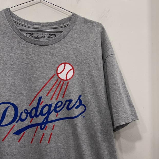 Mitchell & Ness 빈티지 LA 다저스 반팔티