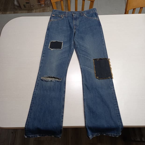 30 리바이스507 04 데미지워싱 부츠컷 리폼드진 30-189