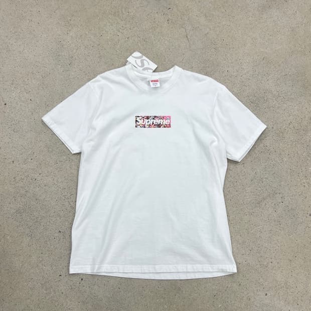 슈프림 X 무라카미 타카시 코비드 반팔 티셔츠