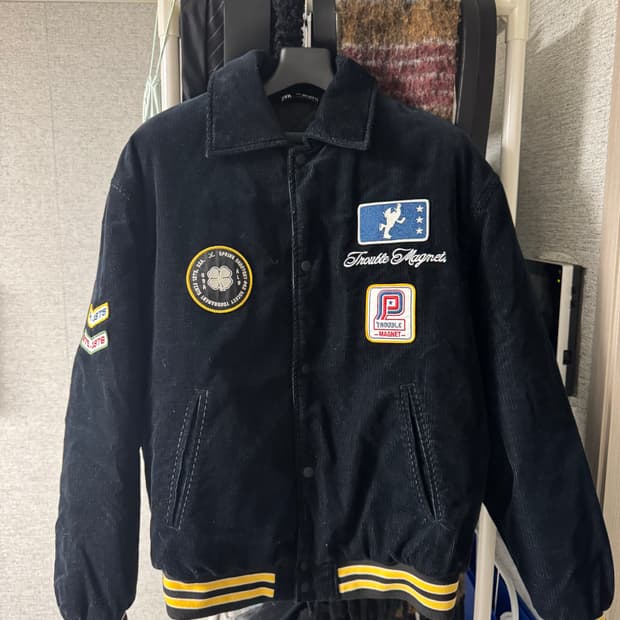 자라 패치워크 봄버 자켓 S