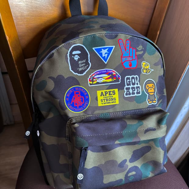 A BATHING APE 1ST CAMO 베이프 카모 패치 프린트 데이팩