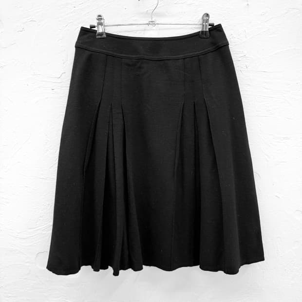 clear impression 플리츠 울 스커트