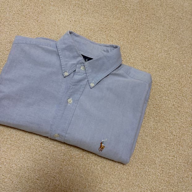 M) 폴로 랄프로렌 클래식핏 옥스포드 반팔셔츠 하늘색