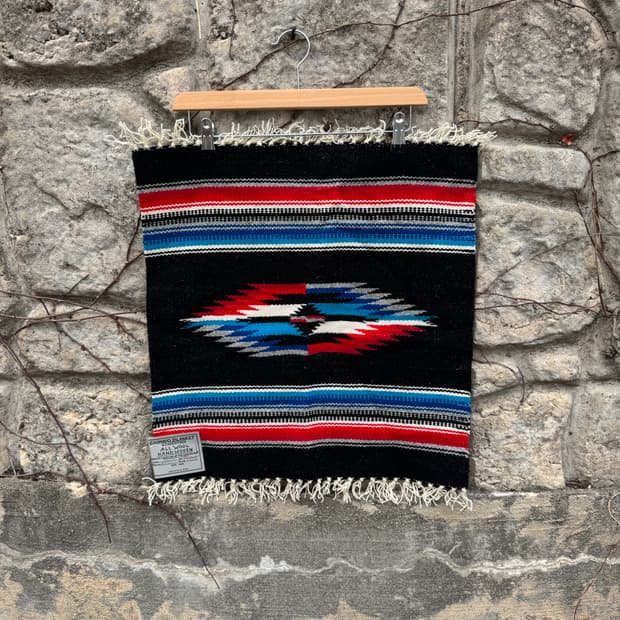 50s 간스크래프트 빈티지 핸드 우븐 울 치마요 러그 오르테가