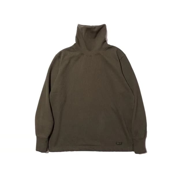 콜림보 써멀 터틀넥 니트 티셔츠 올리브