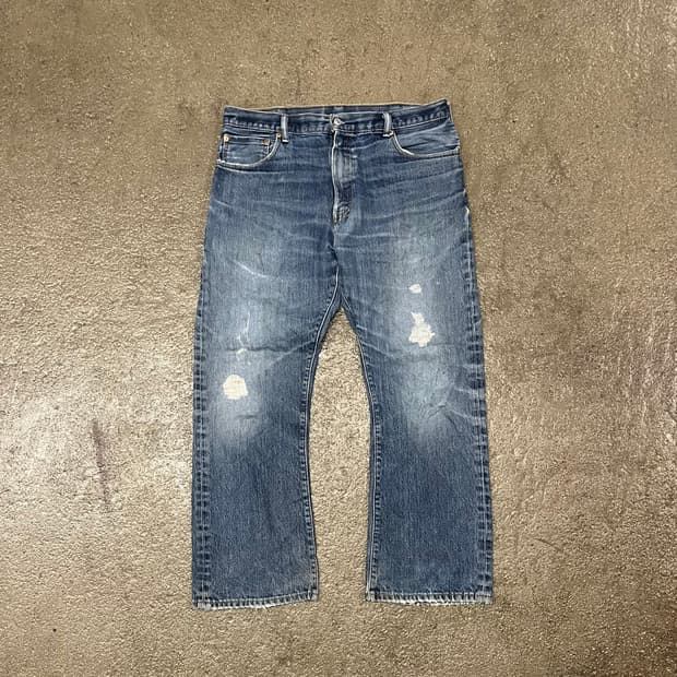 리바이스517 부츠컷 리페어진 (35“)