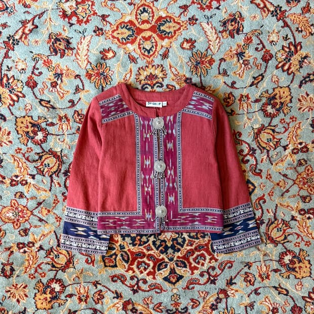 100% Linen Indian Navajo Jacket 0047