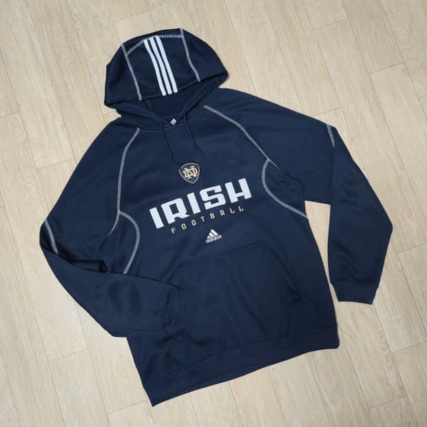 아디다스 Irish Football 네이비 후드티