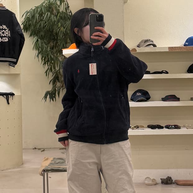 폴로 랄프로렌 레드 포니 플리스 자켓 U280