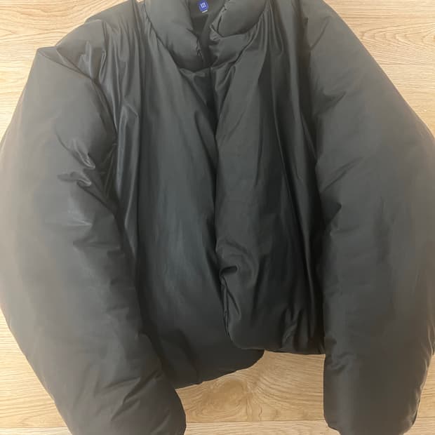 이지 갭 라운드 자켓 블랙