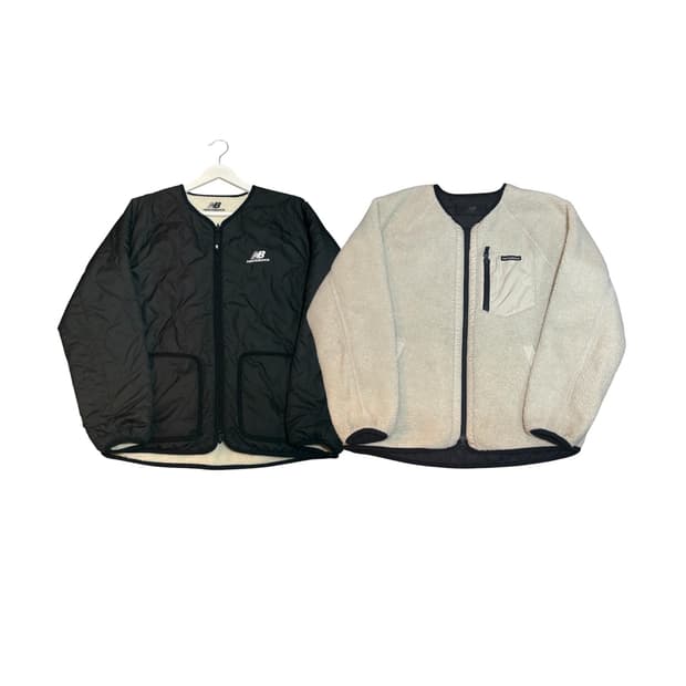 뉴발란스 퀄팅 후리스 양면 점퍼 M사이즈