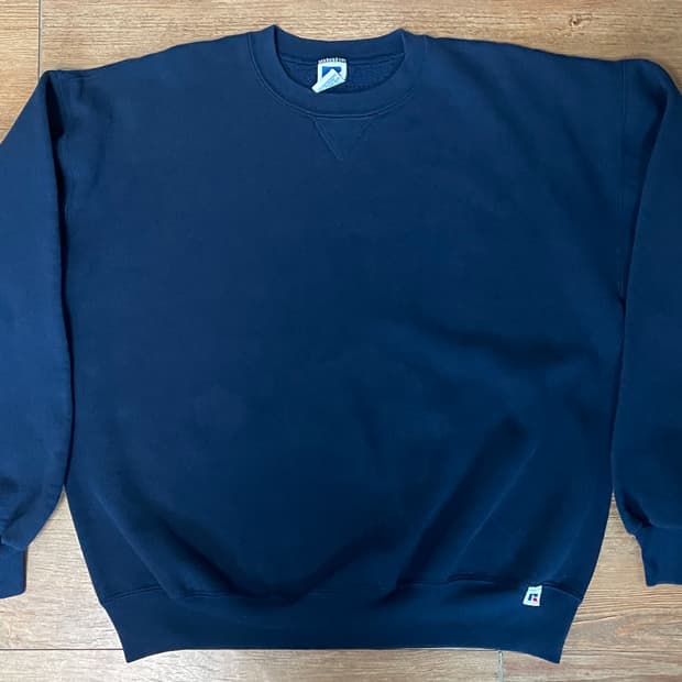 90s 러셀 애슬레틱 스웻셔츠 네이비 미제🇺🇸