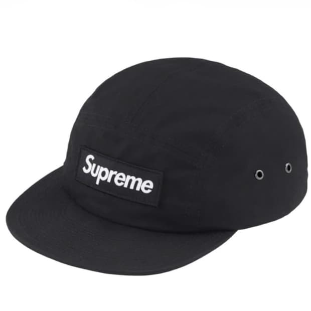 슈프림 블랙 캠프캡