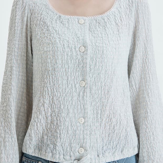 미쏘 가디건형 블라우스