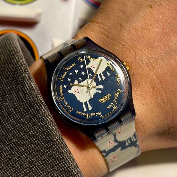 94년판) 빈티지 스와치 black sheep