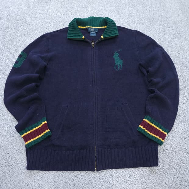 폴로 집업 가디건 L 14-16
