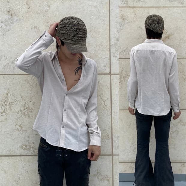 [No:Id]00’s Minimal Mood Loose-Fit shirt