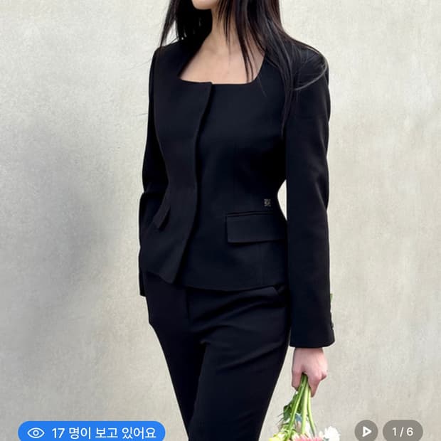 구해요)문트 페블럼 스퀘어 자켓 블랙S 사이즈 구해요 moont