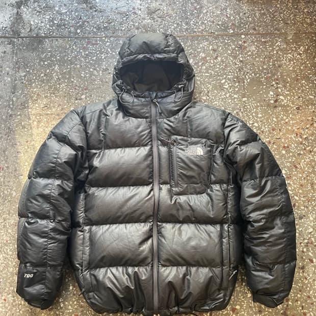 노스페이스 타호 블랙 패딩 M