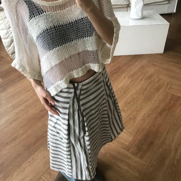 vintage ivory net knit