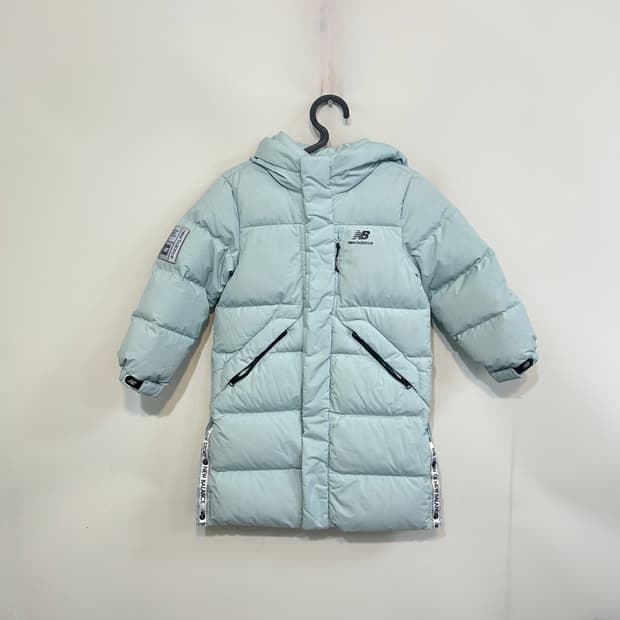 뉴발란스 키즈 거위털 롱패딩 120 